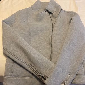 Gray fall zip up jacket